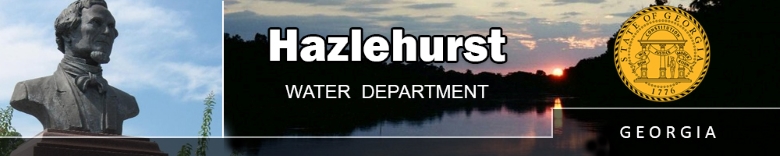 City of Hazlehurst Water Department Header Image