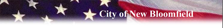 City of New Bloomfield Header Image