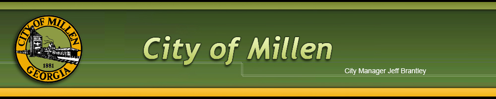 City of Millen Utilities Header Image