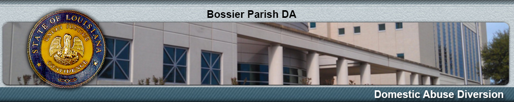 Bossier Parish DA Domestic Abuse Diversion Header Image