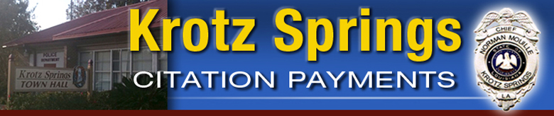 Town of Krotz Springs Police Department Header Image