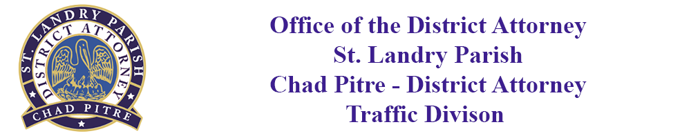 St Landry District Attorneys Office - 27th JDC - Traffic Diversion Header Image